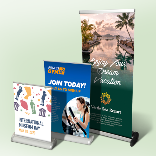 Retractable Banner 33" x 80"